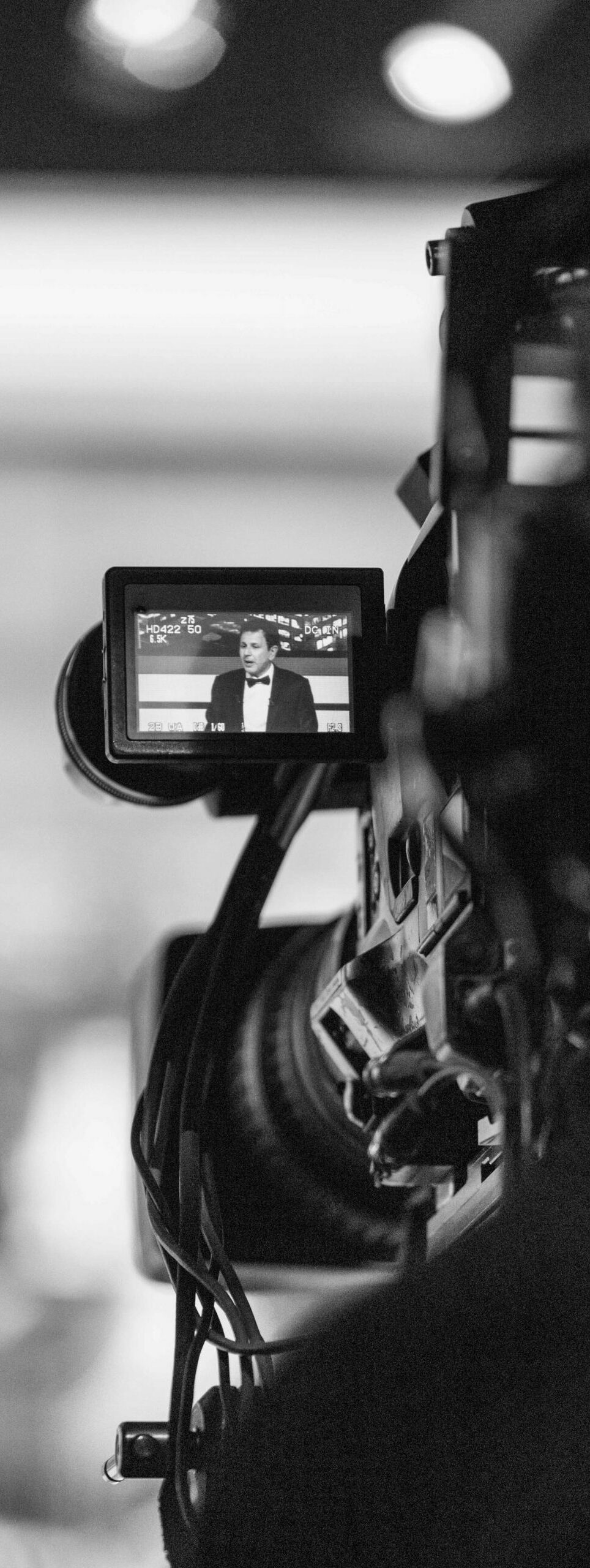 Photographie d'un écran de caméra lors d'un tournage