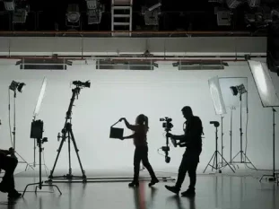 Backstage de production vidéo